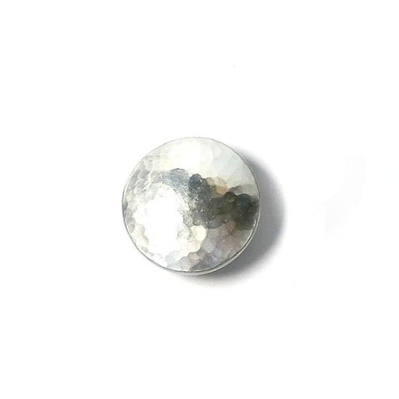 コンチョ レザークラフト金具 silver925 槌目模様 20mm コンチョ レザークラフト金具 silver925 槌目模様 20mm