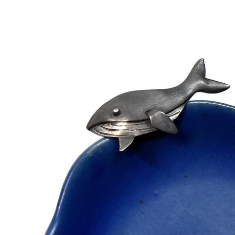 鯨 クジラ シルバーブローチ（ピンバッチ）　一点物