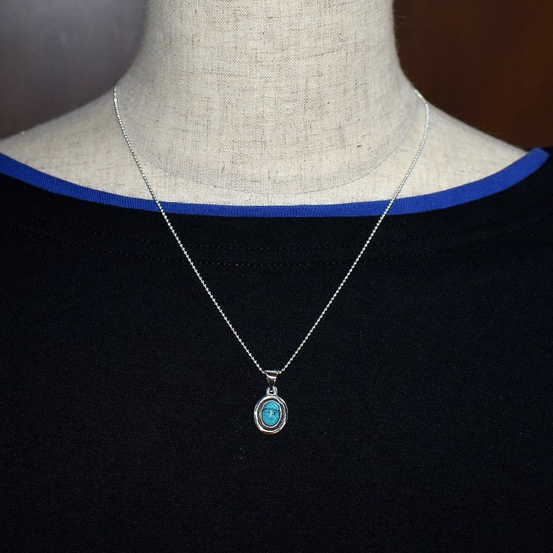 天然石ターコイズ シルバー ペンダントトップ No-08 | シルバー