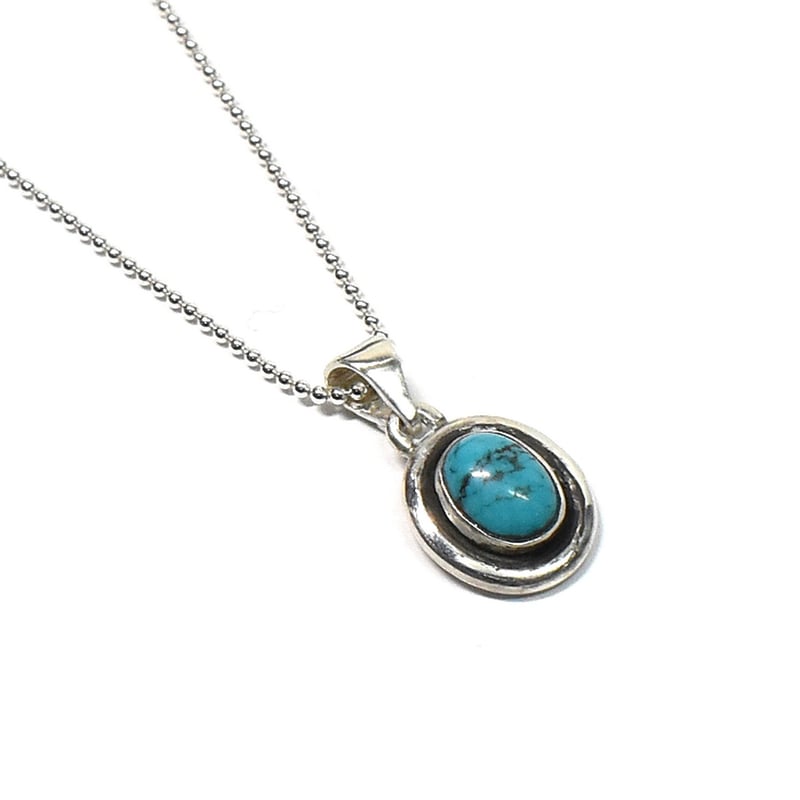 天然石ターコイズ シルバー ペンダントトップ No-08 | シルバー
