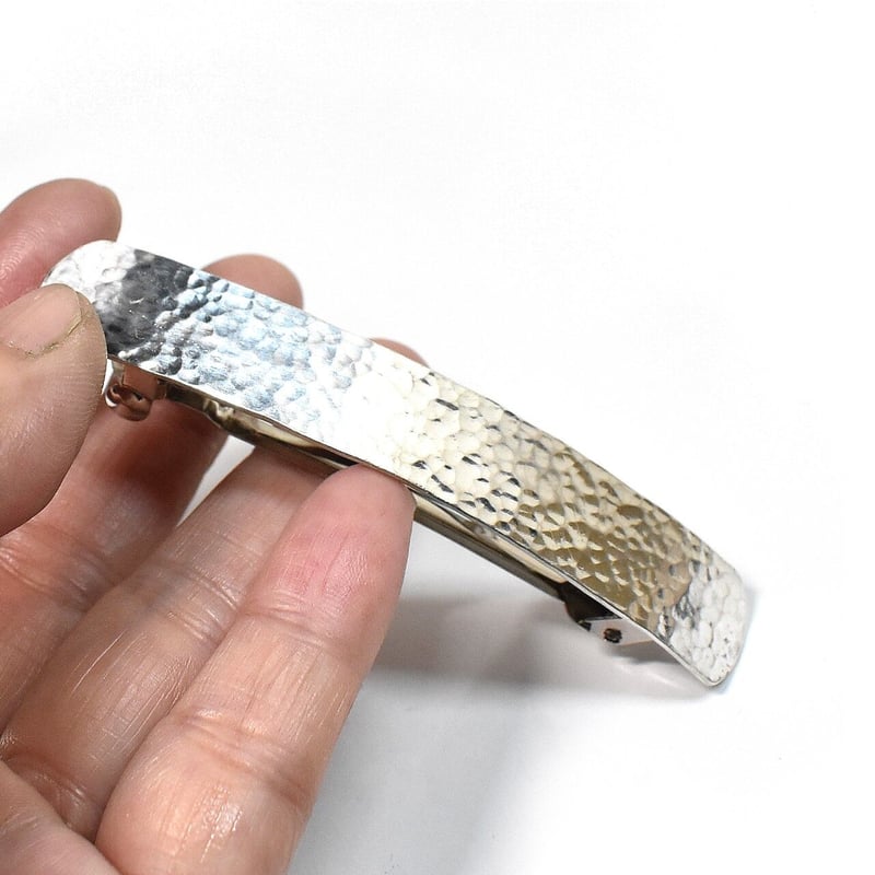 mページ⭐︎PORTRAY シルバーバレッタ PORTRAY シルバー ミニバレッタ 新品 PORTRAY バレッタ シルバー