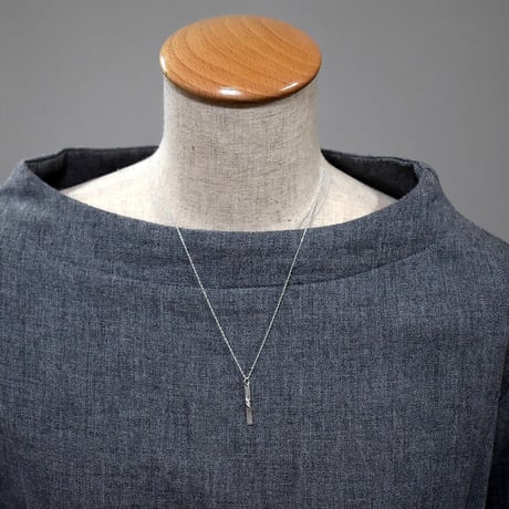 捻り入りシルバーネックレス　メンズ用　45cm