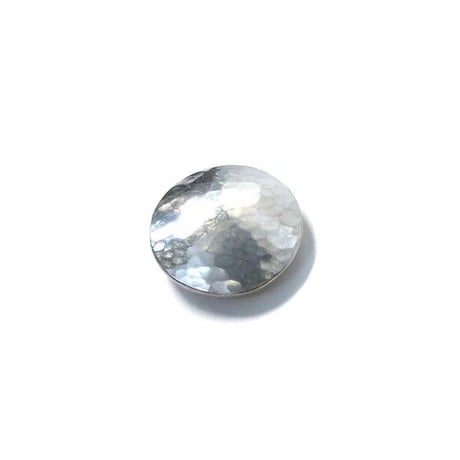 コンチョ レザークラフト金具　silver925  槌目模様 15mm