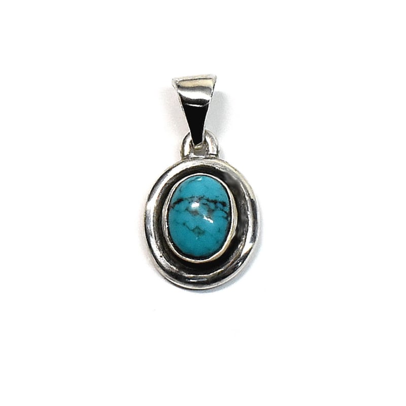 天然石ターコイズ シルバー ペンダントトップ No-08 | シルバー