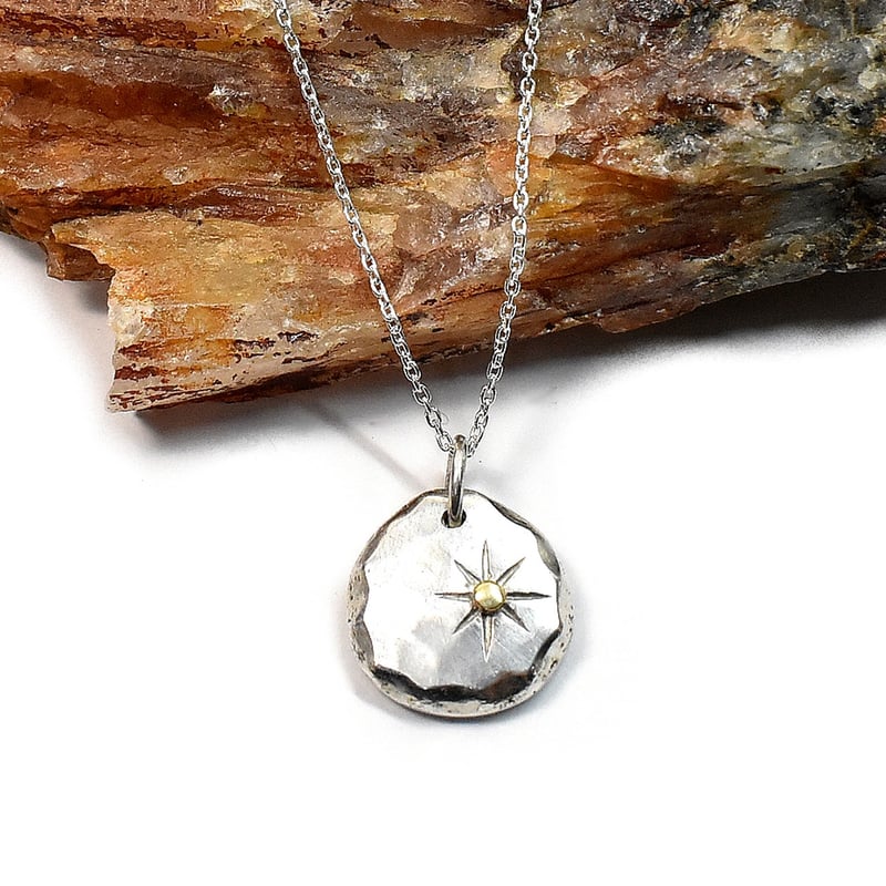 K18 太陽 シルバー ネックレス 一点物 No-07 | シルバーアクセサリー
