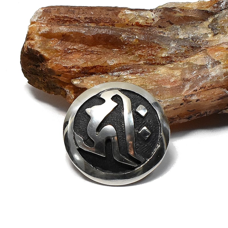 梵字 キリーク コンチョ レザークラフト金具 | シルバー 梵字 キリーク コンチョ レザークラフト金具 | シルバー