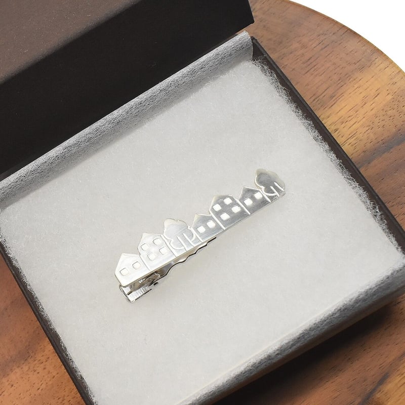 町並みのシルバー ネクタイピン | シルバーアクセサリー工房アンク
