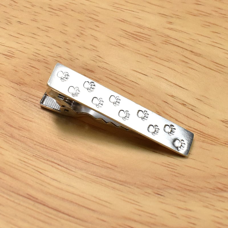 猫の足跡 シルバー ネクタイピン | シルバーアクセサリー工房アンク