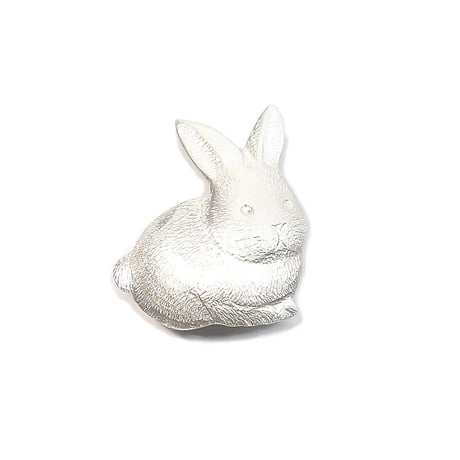 うさぎのシルバー帯留め　一生もの/一点物