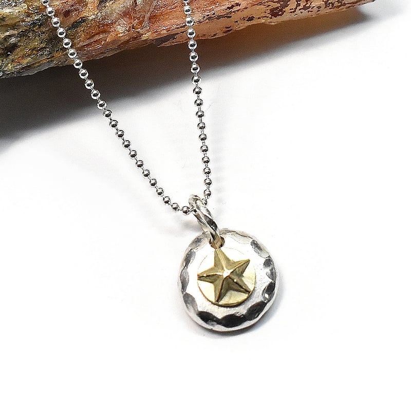 K18 Gold ネックレス 星のゴールドペンダントトップ | シルバー