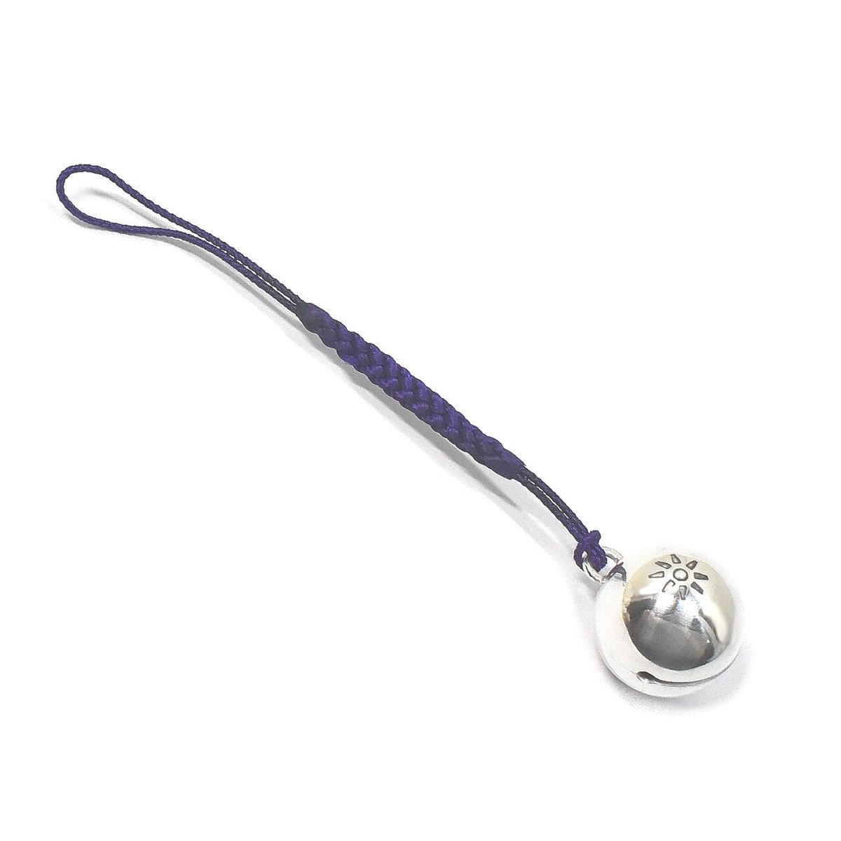 銀の鈴 太陽模様の根付 直径17mm | シルバーアクセサリー工房アンク