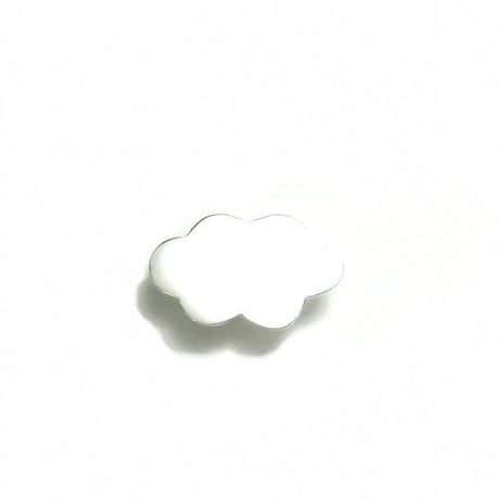 雲のシルバーピンブローチ