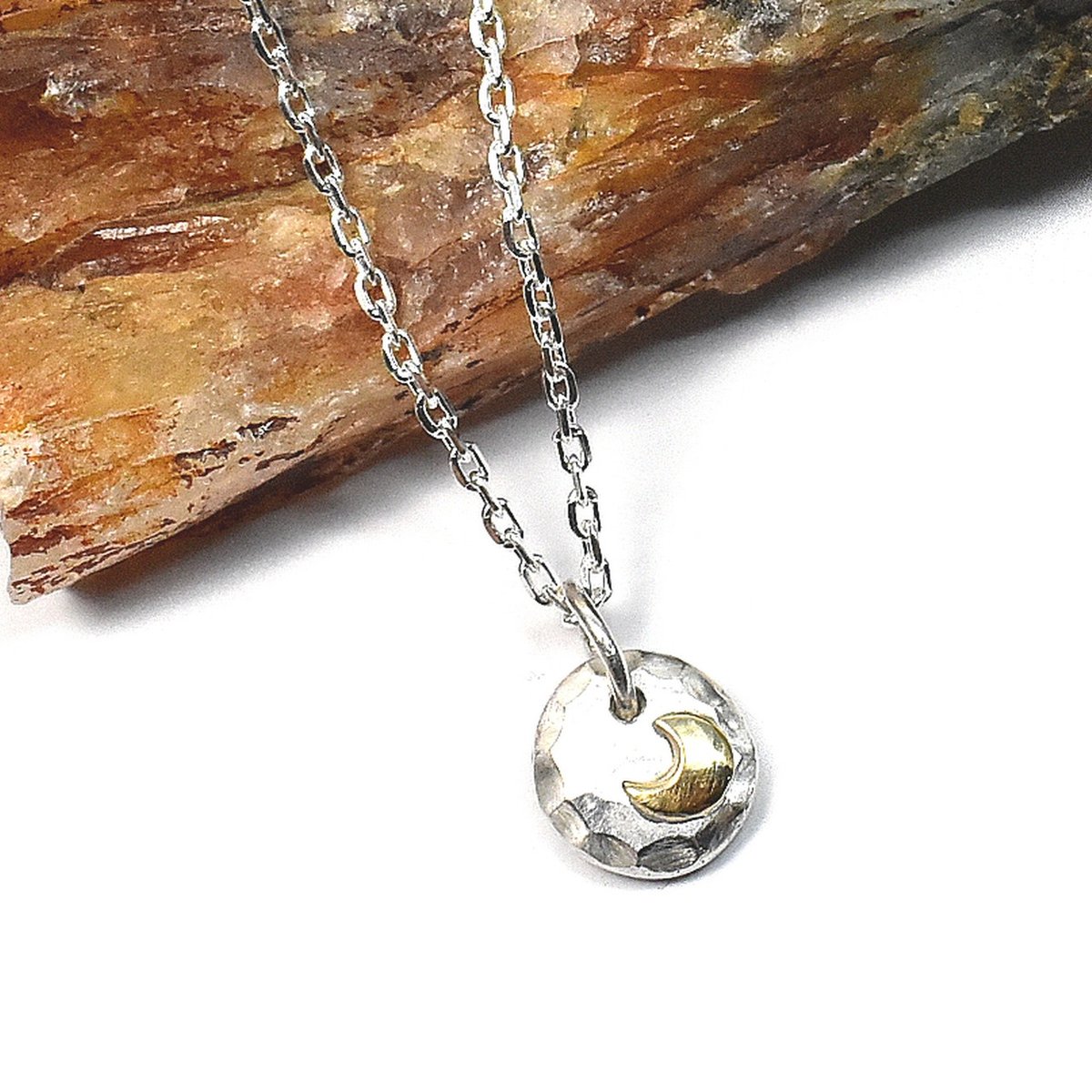 K18 三日月 シルバー ペンダントトップ 一点物 No-01 | シルバー