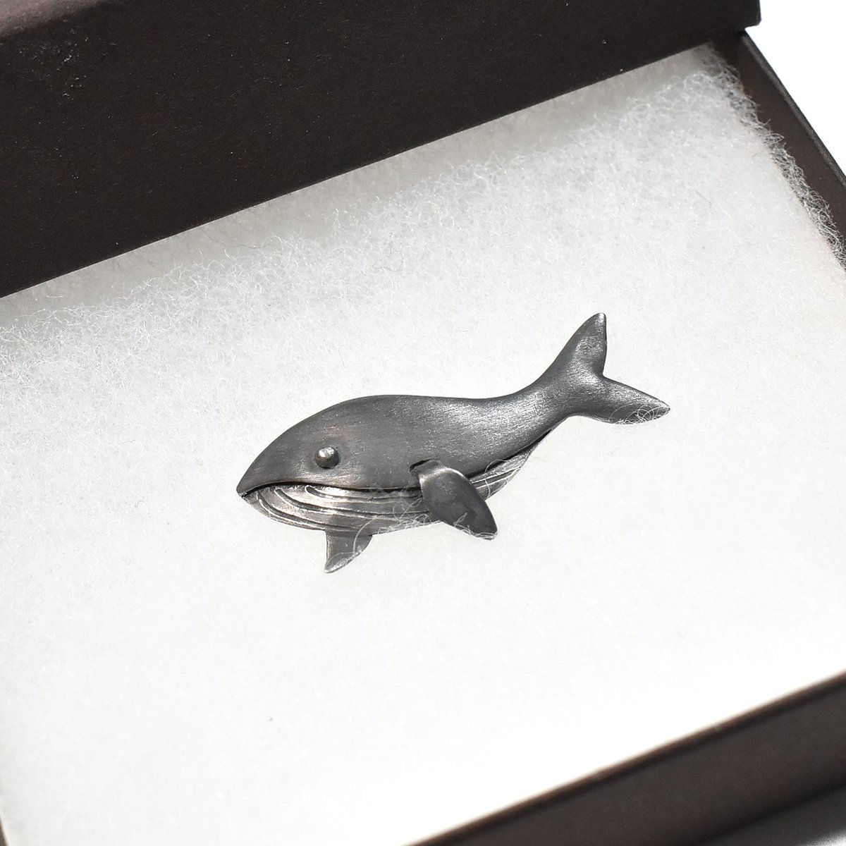 鯨 クジラ シルバーブローチ（ピンバッチ） 一点物 | シルバー