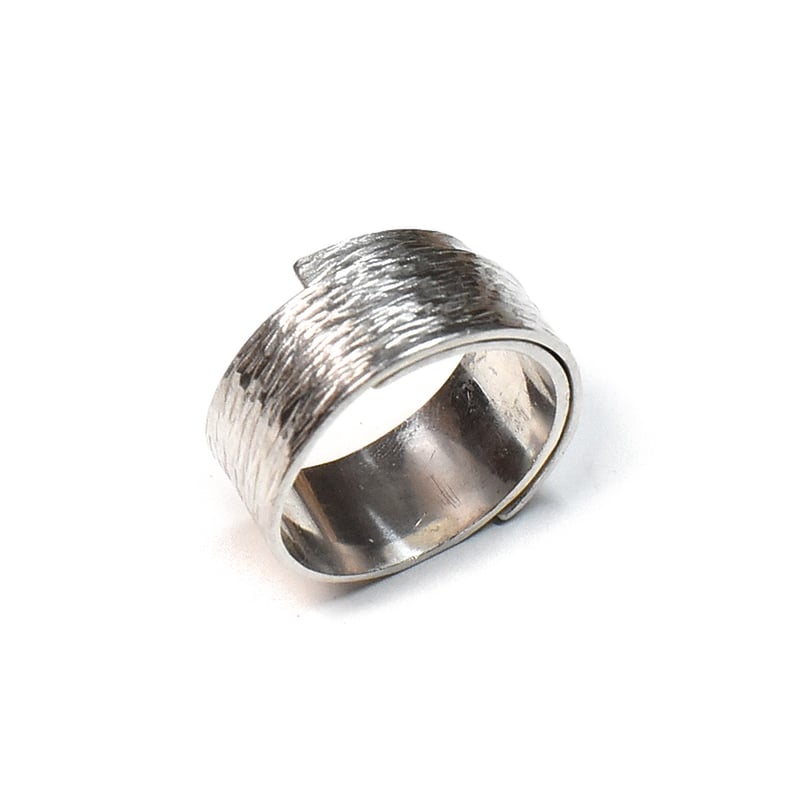 テクスチャー シルバーリング メンズ用 | シルバーアクセサリー