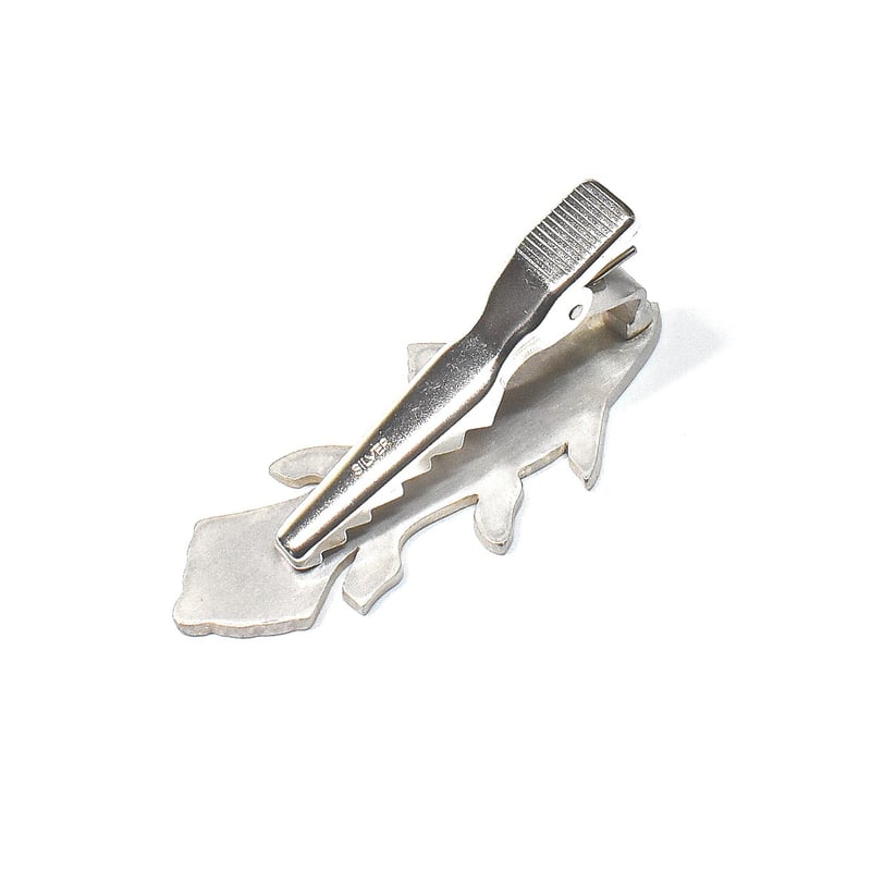 【海】K10WG　SILVER刻印　ネクタイピン　重量約7.2g 海】K10WG SILVER刻印 ネクタイピン 重量約7.2g 小物