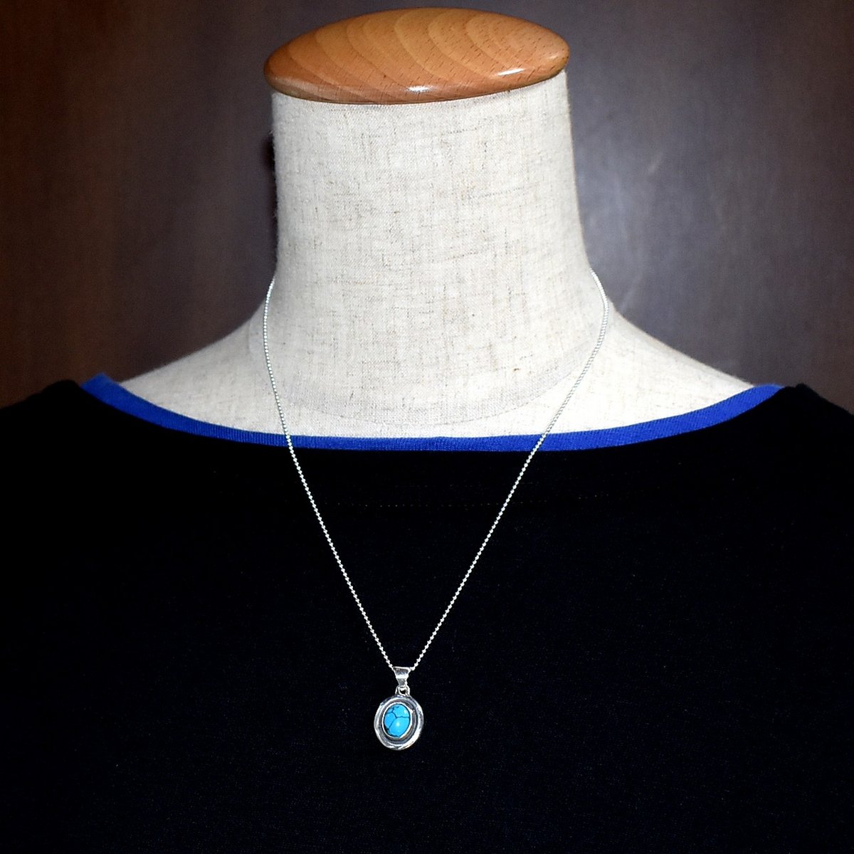 天然石ターコイズ シルバー ペンダントトップ No-07 | シルバー