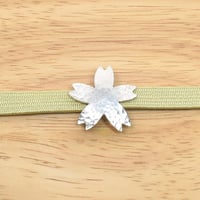 桜のシルバー帯留め・ペンダントトップ
