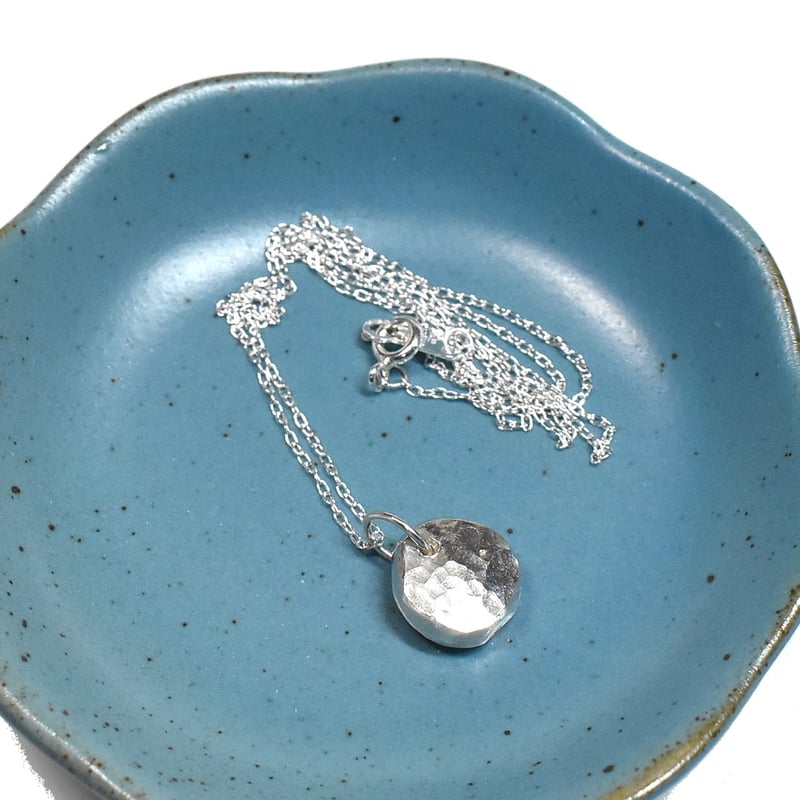 アクセサリー NAO 槌目模様 シルバープチネックレス tu-05 | シルバーアクセサリー