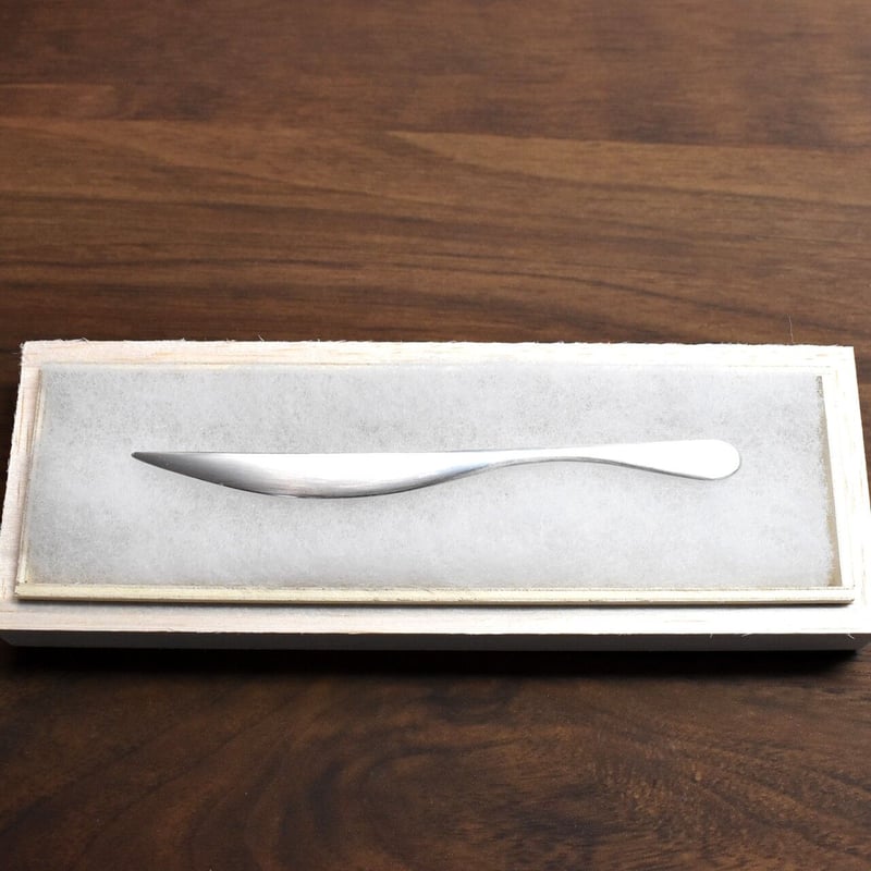 銀の菓子切り サイズ大 桐箱つき | シルバーアクセサリー工房アンク