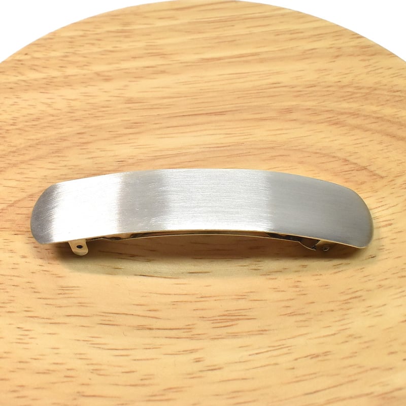 艶消し 仕上げ シルバー バレッタ | シルバーアクセサリー工房アンク