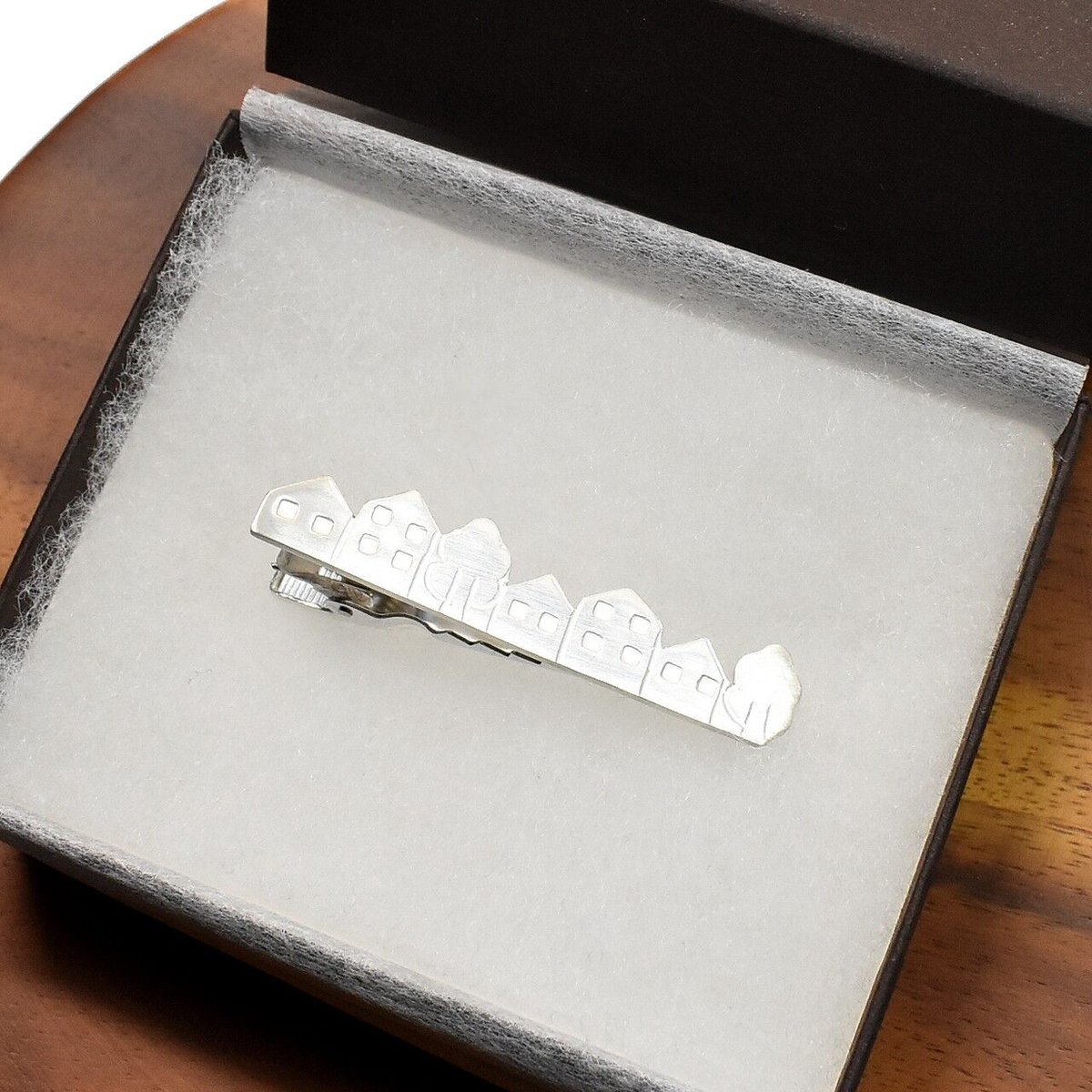 町並みのシルバー ネクタイピン | シルバーアクセサリー工房アンク