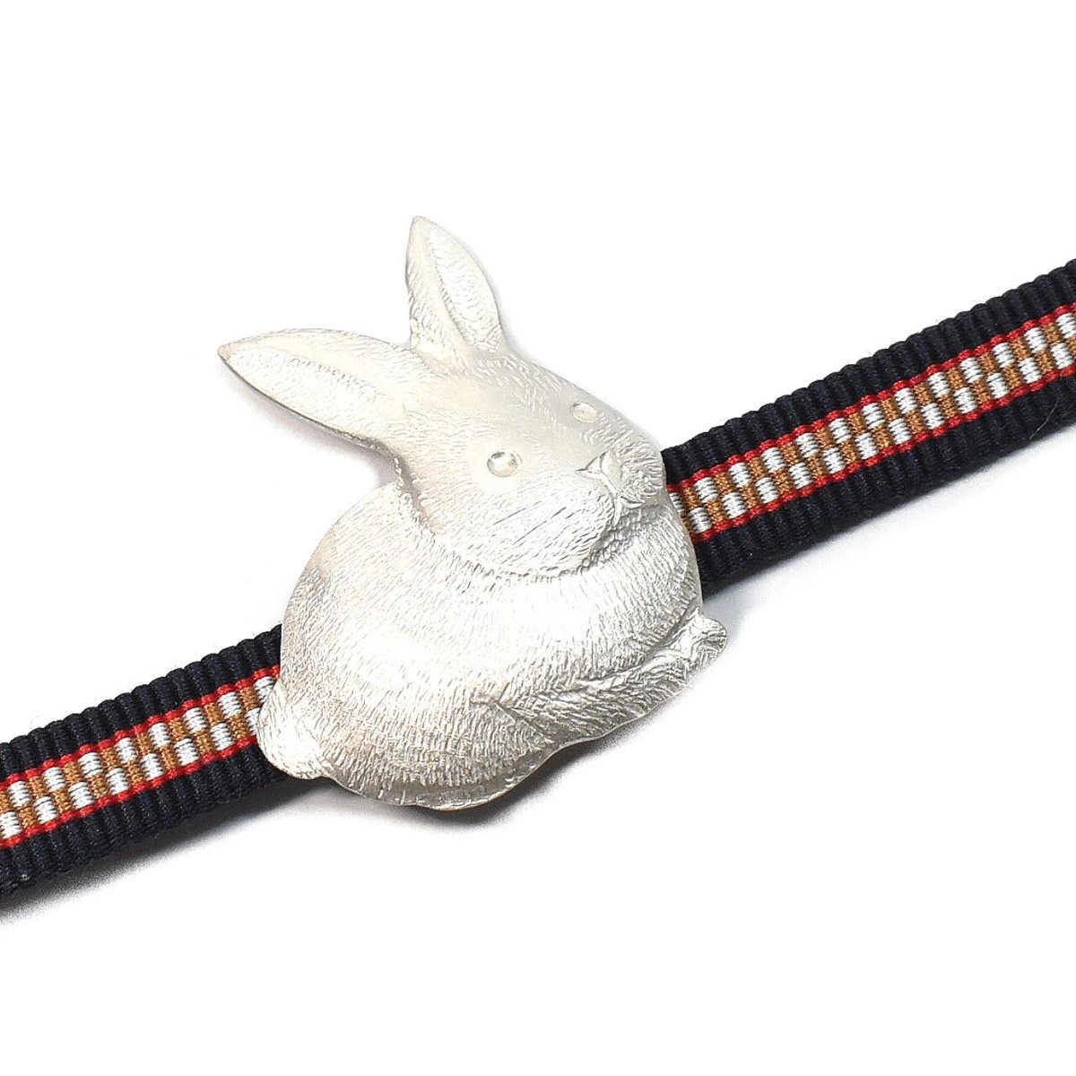 うさぎのシルバー帯留め 一生もの/一点物 | シルバーアクセサリー工房