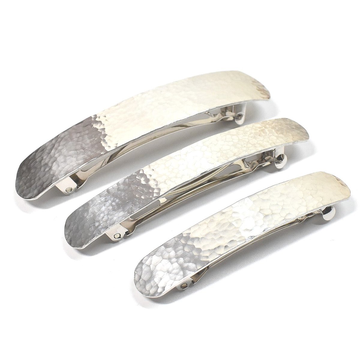 いつものシルバー(silver925)バレッタ【槌目】 いつものシルバー(silver925)バレッタ【槌目】 バレッタ