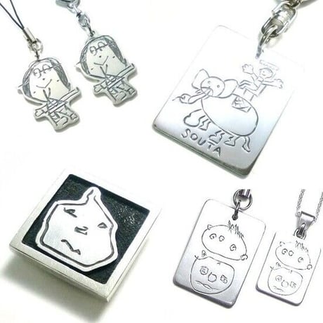 オーダメイド 子供の絵 シルバーアクセサリー お気軽にお問合せください