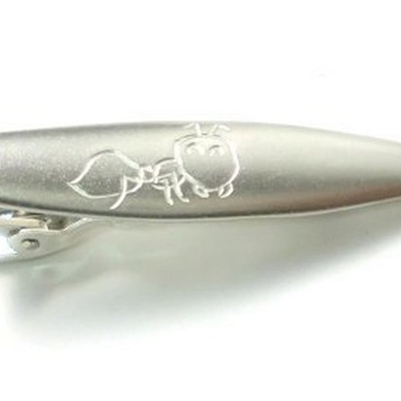 オーダメイド オリジナル 子供の絵 シルバーネクタイピン | シルバー