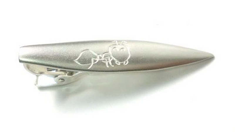 オーダメイド オリジナル 子供の絵 シルバーネクタイピン | シルバー