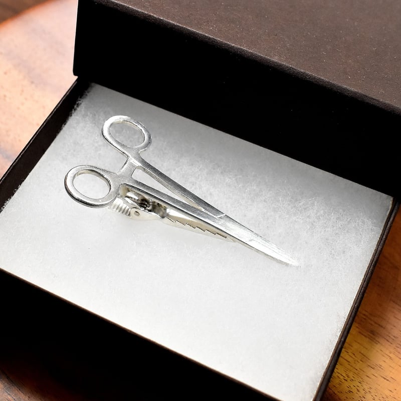 ペアン 医療器具 シルバーネクタイピン | シルバーアクセサリー工房アンク