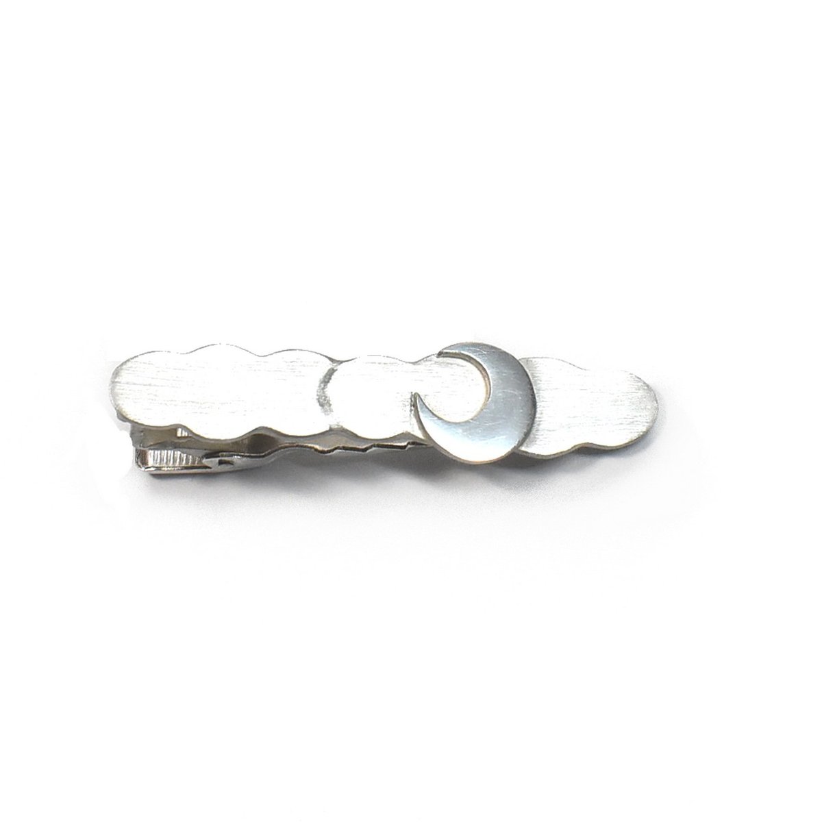 三日月と雲 シルバー ネクタイピン | シルバーアクセサリー工房
