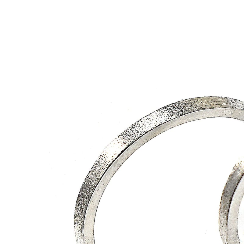 シルバー装飾リング 約1.5cm キラキラペアリング シルバー 1.5mm幅 シンプル好きな方にお