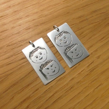 オーダメイド 子供の絵 シルバーアクセサリー お気軽にお問合せください