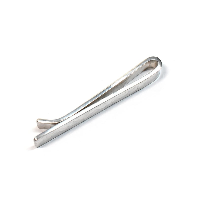 ✨美品✨  ネクタイピン　シルバー925 タイバー　84B シルバー クリップ ネクタイピン （槌目模様 タイバー） | シルバー