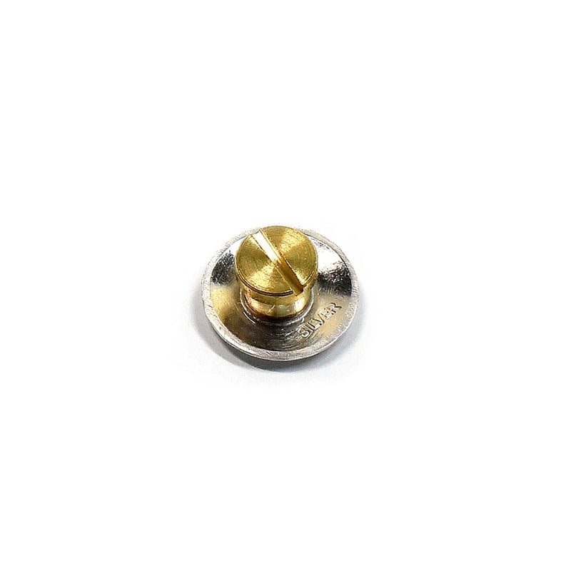 コンチョ レザークラフト金具 silver925 槌目模様 12mm コンチョ レザークラフト金具 silver925 槌目模様 12mm