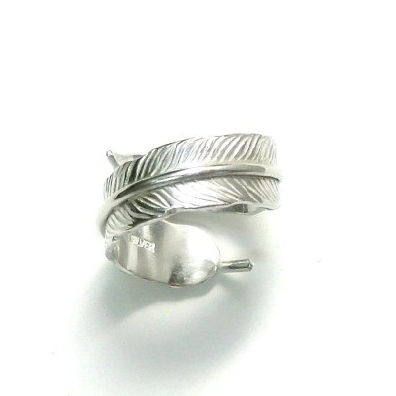 手彫りシルバーフェザーリング | シルバーアクセサリー工房アンク