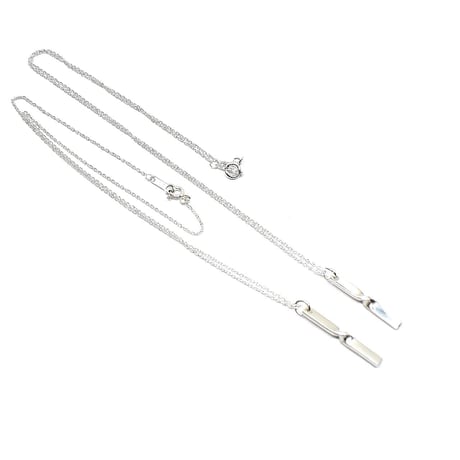 捻り入りシルバーペアネックレス  45cm・50cm