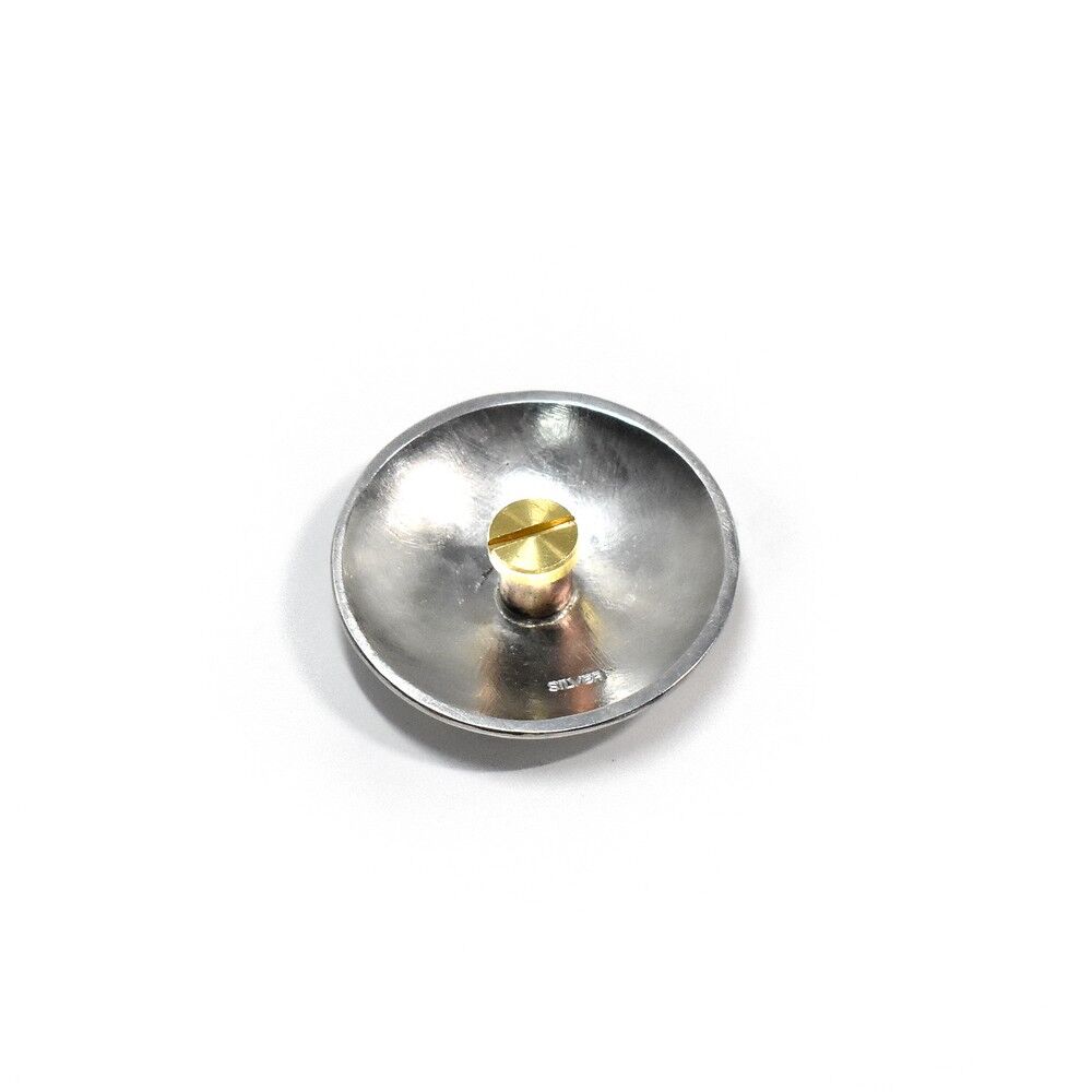 コンチョ レザークラフト金具 silver925 槌目模様 28mm コンチョ レザークラフト金具 silver925 槌目模様 28mm