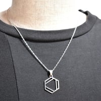 ベンゼン環 シルバーペンダントトップ サイズ大