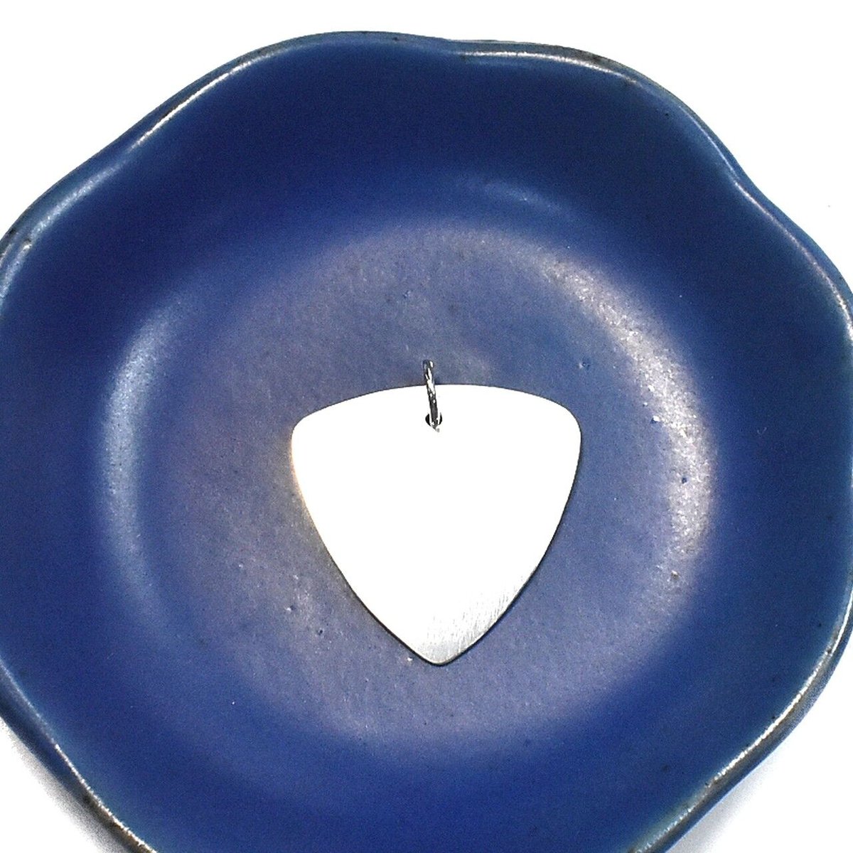 ギターピック シルバー ペンダントトップ トライアングル型 M