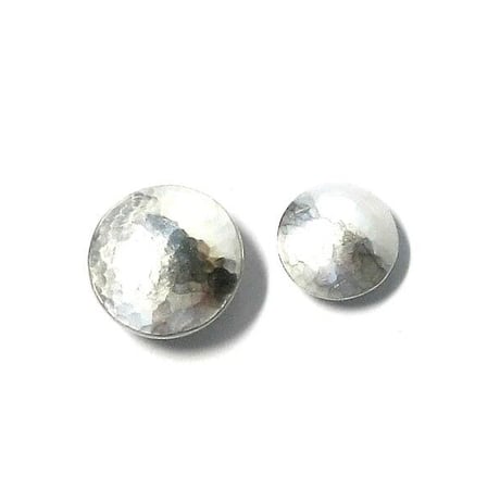 コンチョ レザークラフト金具　silver925 槌目模様 20mm