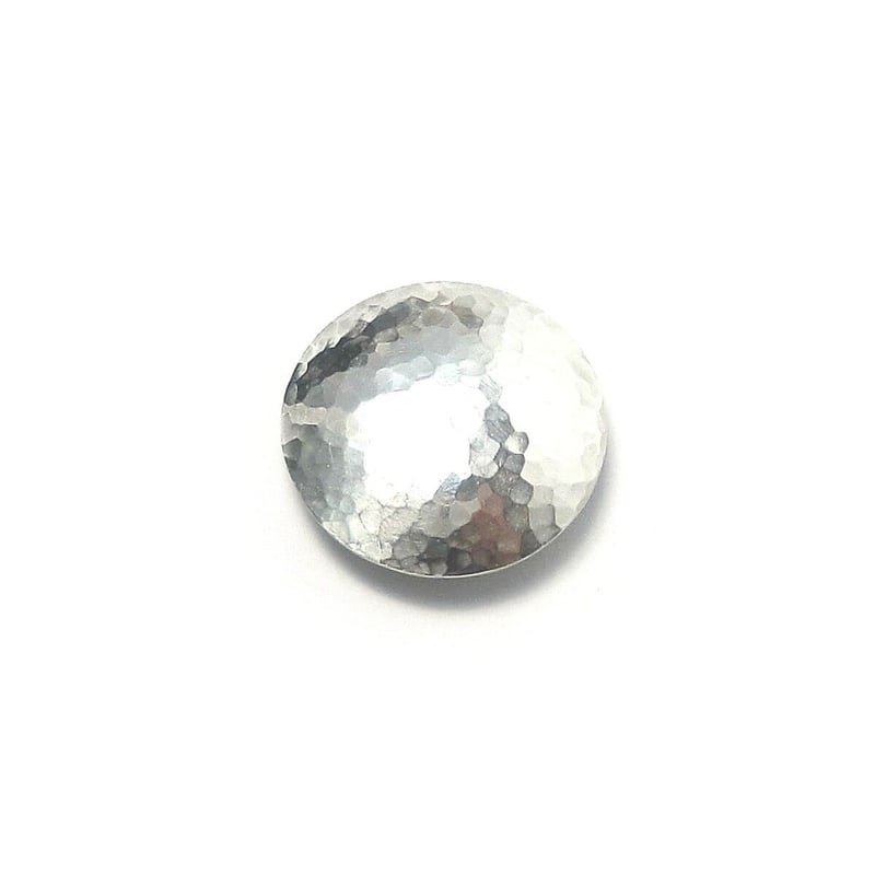 コンチョ レザークラフト金具 silver925 槌目模様 25mm | シルバー