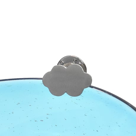 雲のシルバーピンブローチ