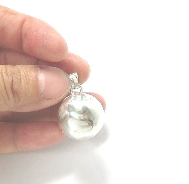 銀の鈴のペンダントトップ 直径20mm | シルバーアクセサリー工房アンク