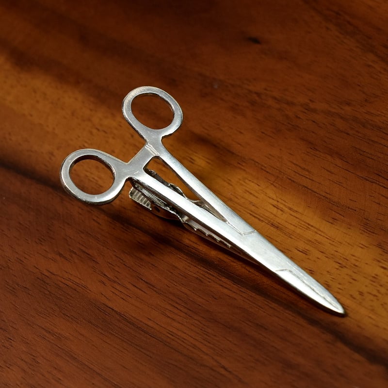 ペアン 医療器具 シルバーネクタイピン | シルバーアクセサリー工房アンク