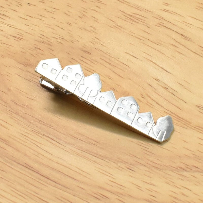 町並みのシルバー ネクタイピン | シルバーアクセサリー工房アンク