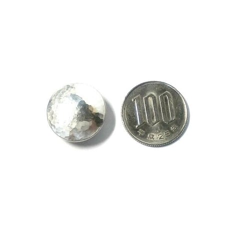 コンチョ レザークラフト金具　silver925 槌目模様 20mm