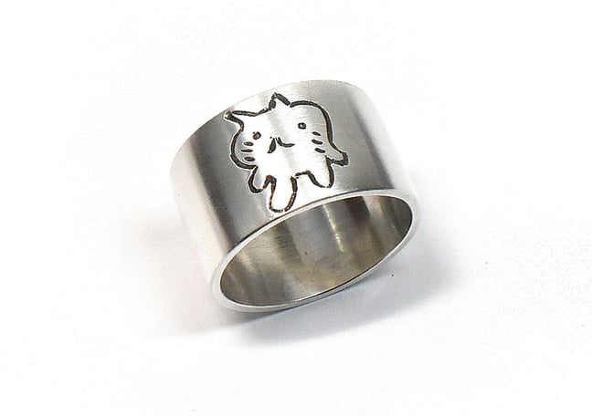 シルバー925ハンドメイドオーダー専用 オーダーメイド可能 シーリングスタンプリング small/文字入れリング